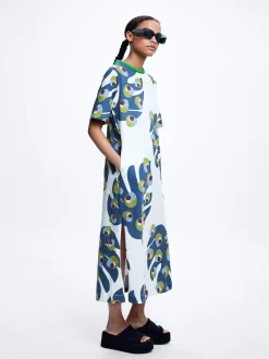 Leaf Print Midi Dress|Parfois Hot