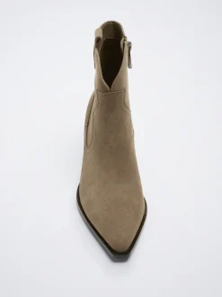 Leather Cowboy Boot|Parfois Cheap