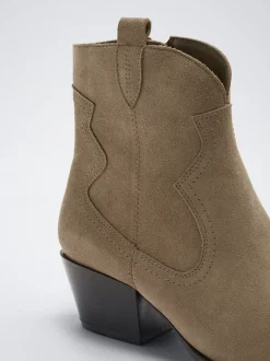 Leather Cowboy Boot|Parfois Cheap