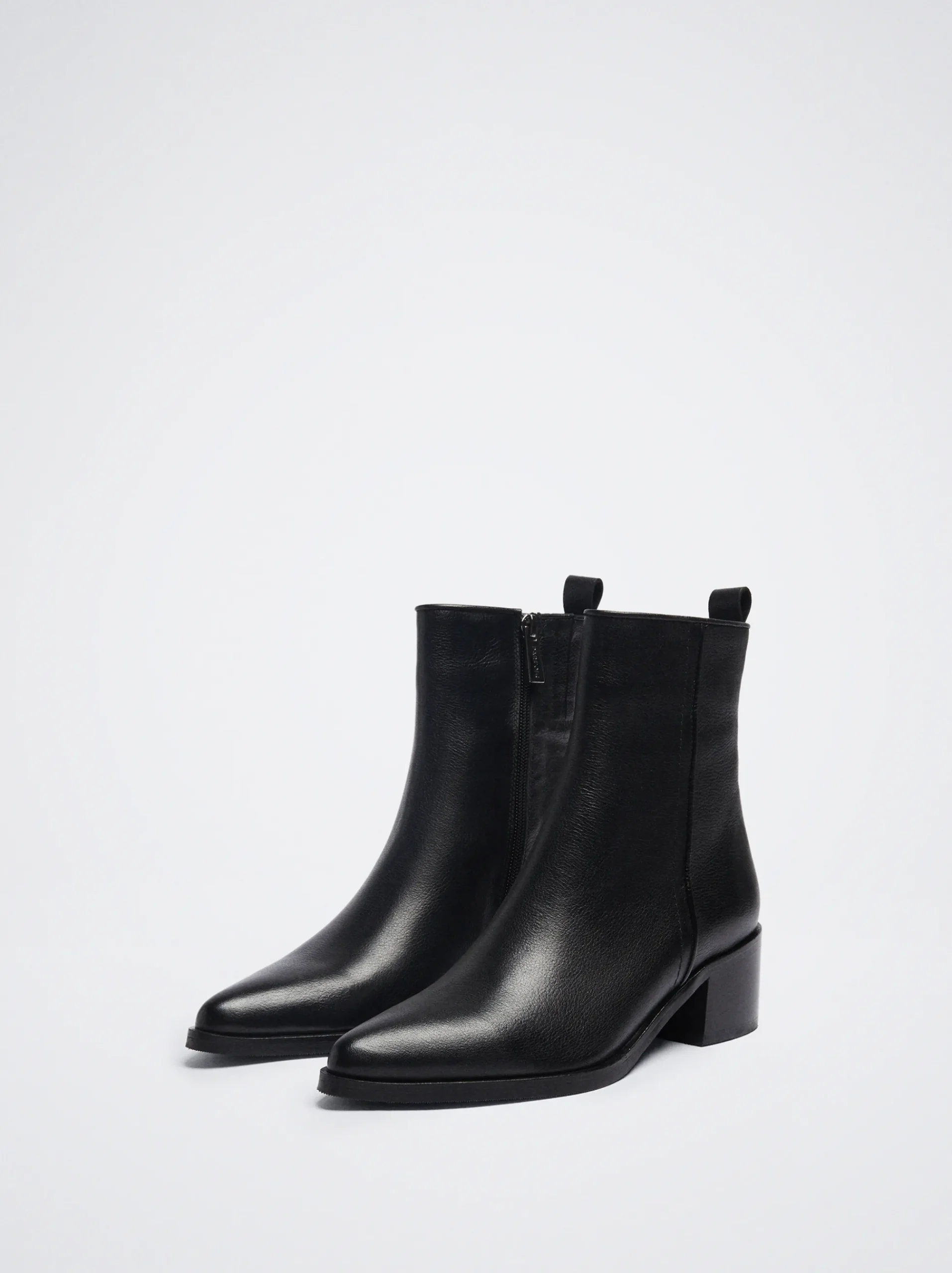 Leather Heeled Ankle Boots|Parfois Fashion
