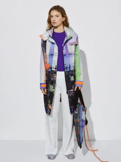 Light Printed Parka With Hood|Parfois Online