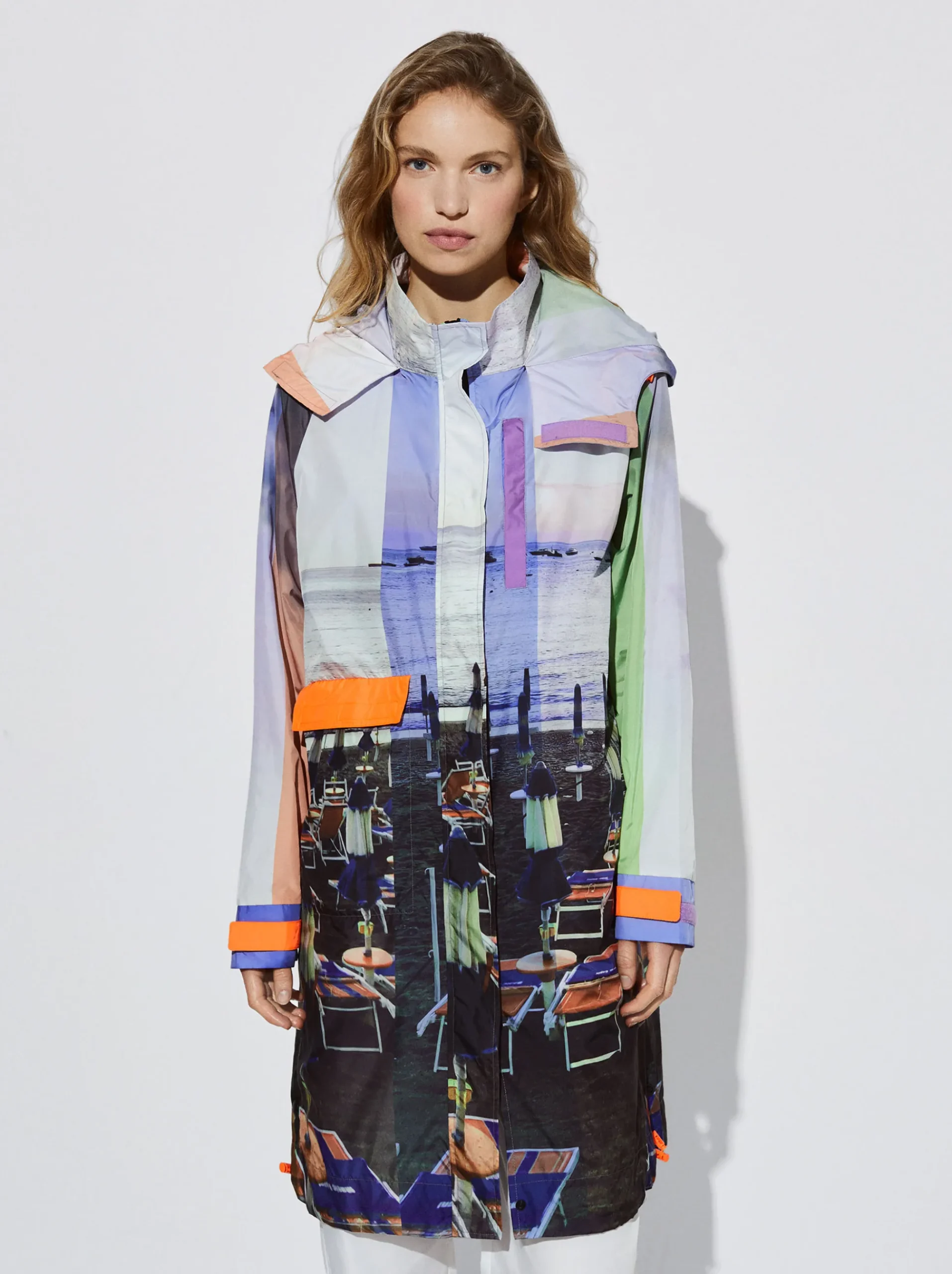 Light Printed Parka With Hood|Parfois Online