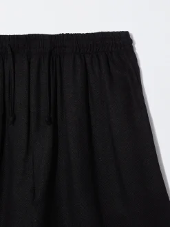 Linen Shorts With Elastic Waistband|Parfois Hot