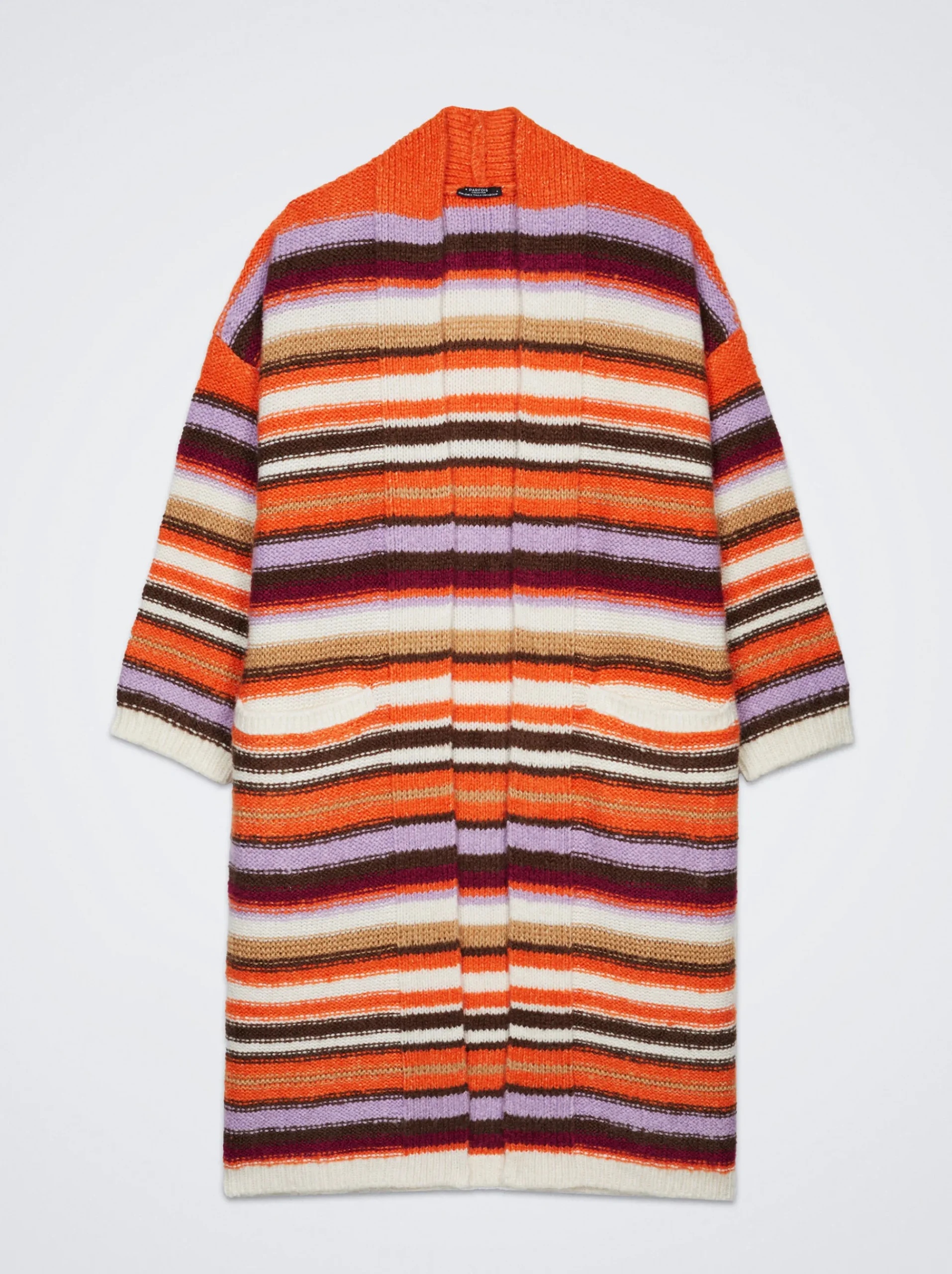 Long Knitted Cardigan With Pockets|Parfois Best Sale
