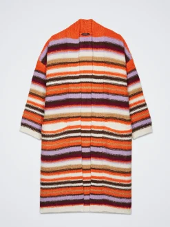 Long Knitted Cardigan With Pockets|Parfois Sale