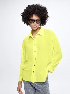 Long-Sleeve Textured Shirt|Parfois Best
