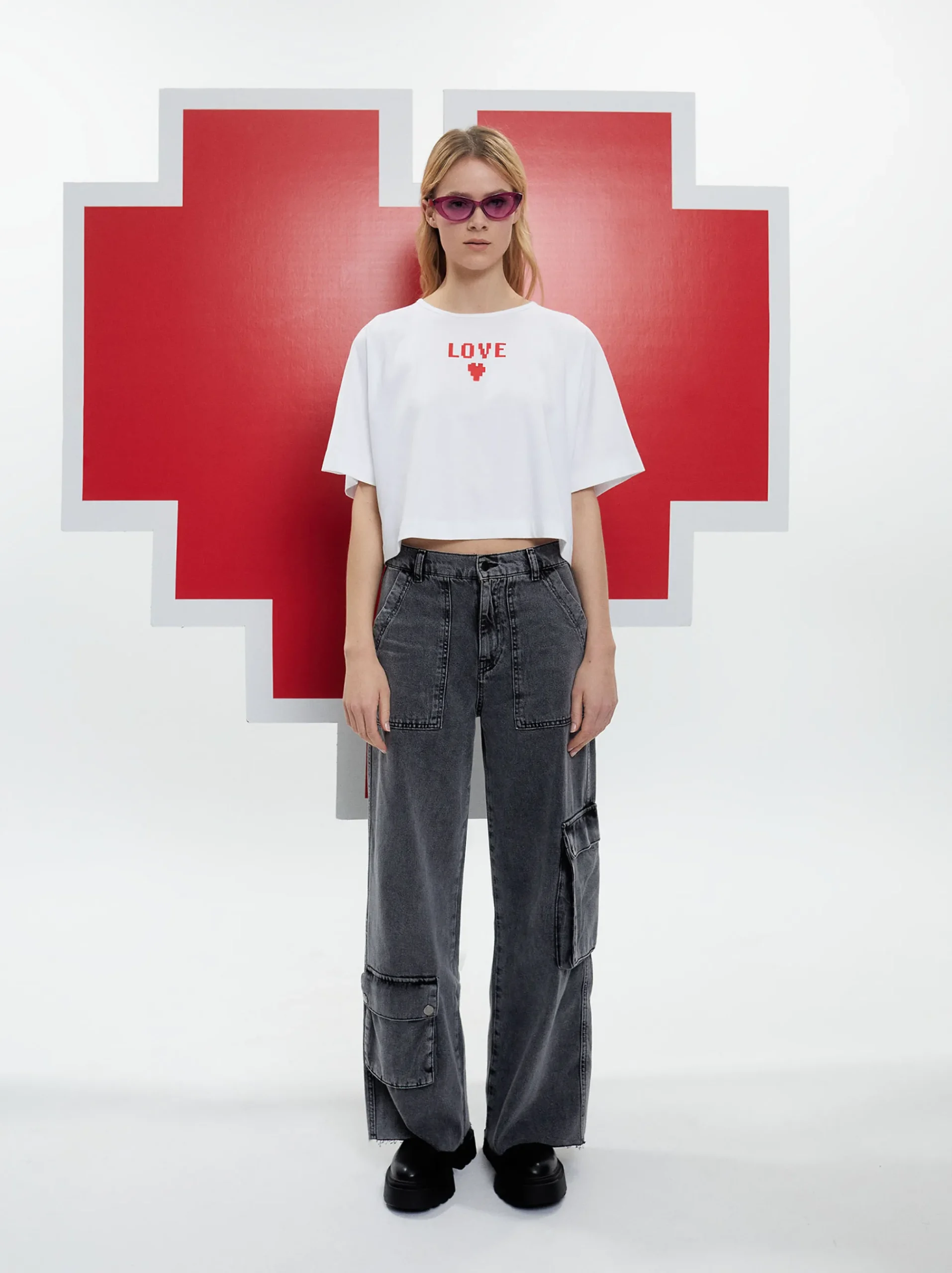 Love Cropped T-Shirt|Parfois Online