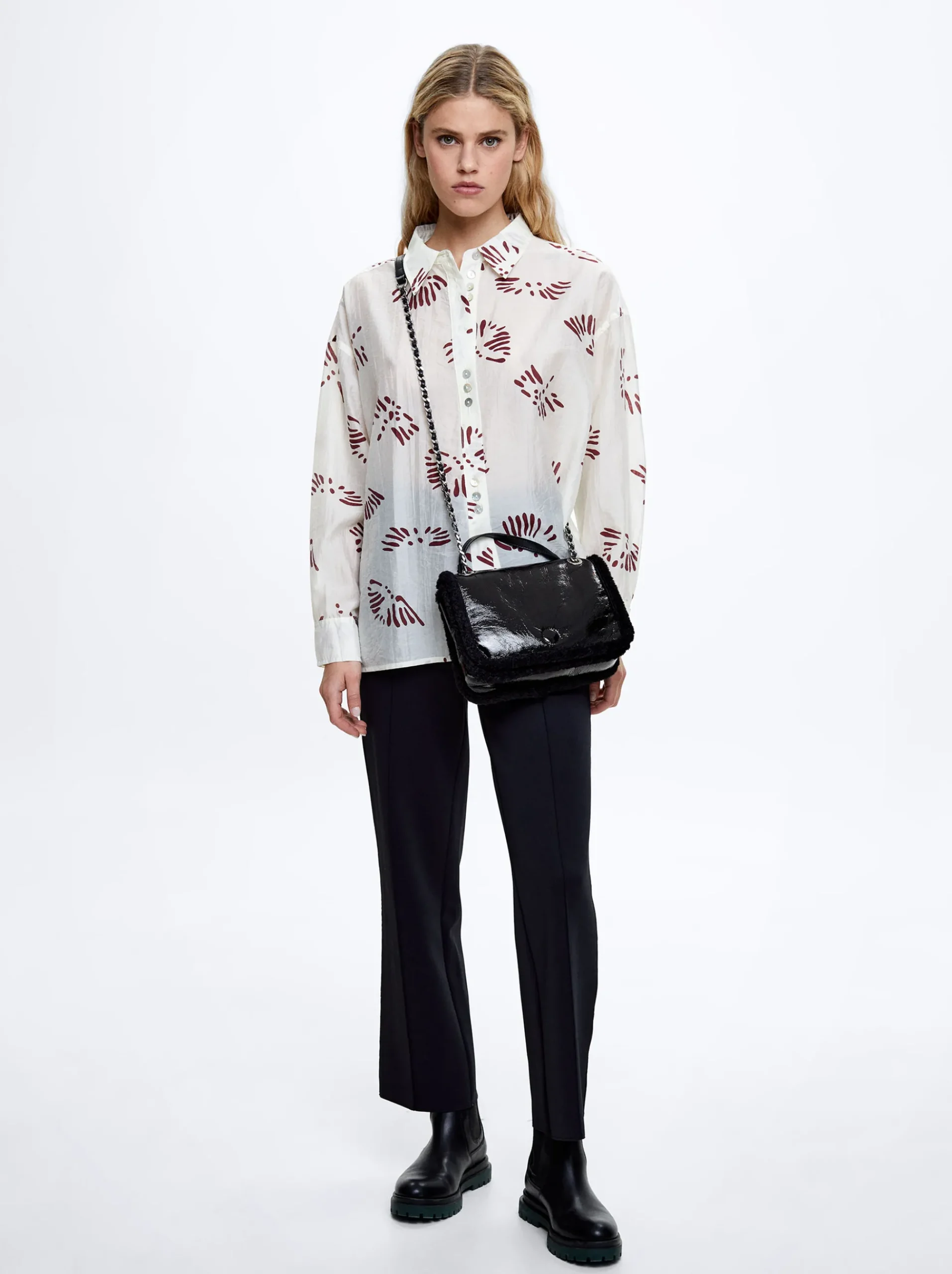 Lyocell Printed Shirt|Parfois Outlet