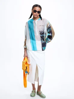 Lyocell Printed Shirt|Parfois Discount