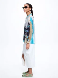 Lyocell Printed Shirt|Parfois Discount