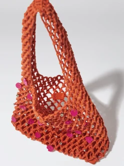Mesh Bag With Shells And Strass|Parfois Best