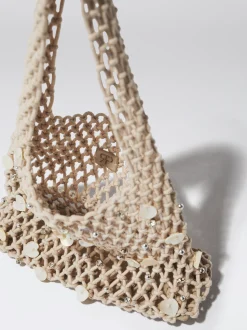 Mesh Bag With Shells And Strass|Parfois New