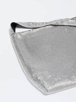 Mesh Fabric Shoulder Bag|Parfois Store