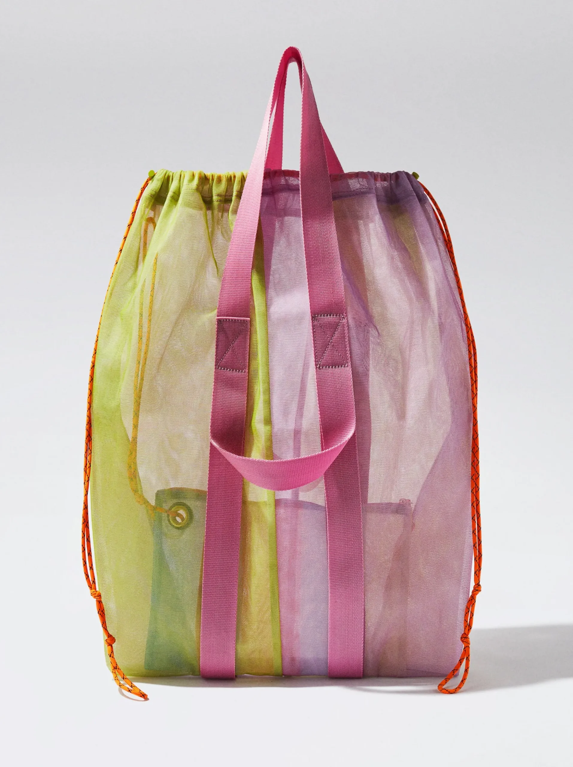 Mesh Fabric Tote Bag|Parfois Outlet