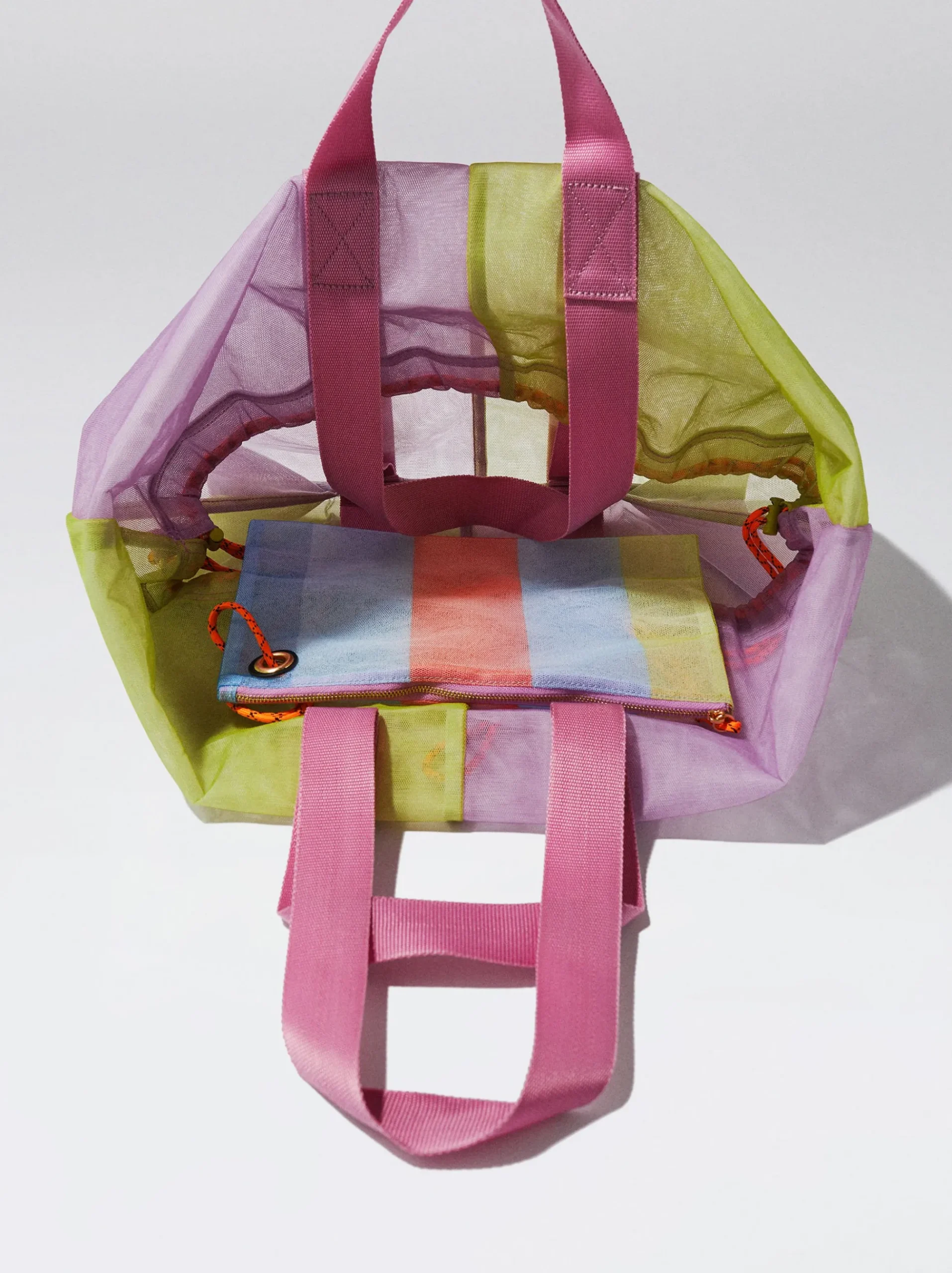 Mesh Fabric Tote Bag|Parfois Outlet
