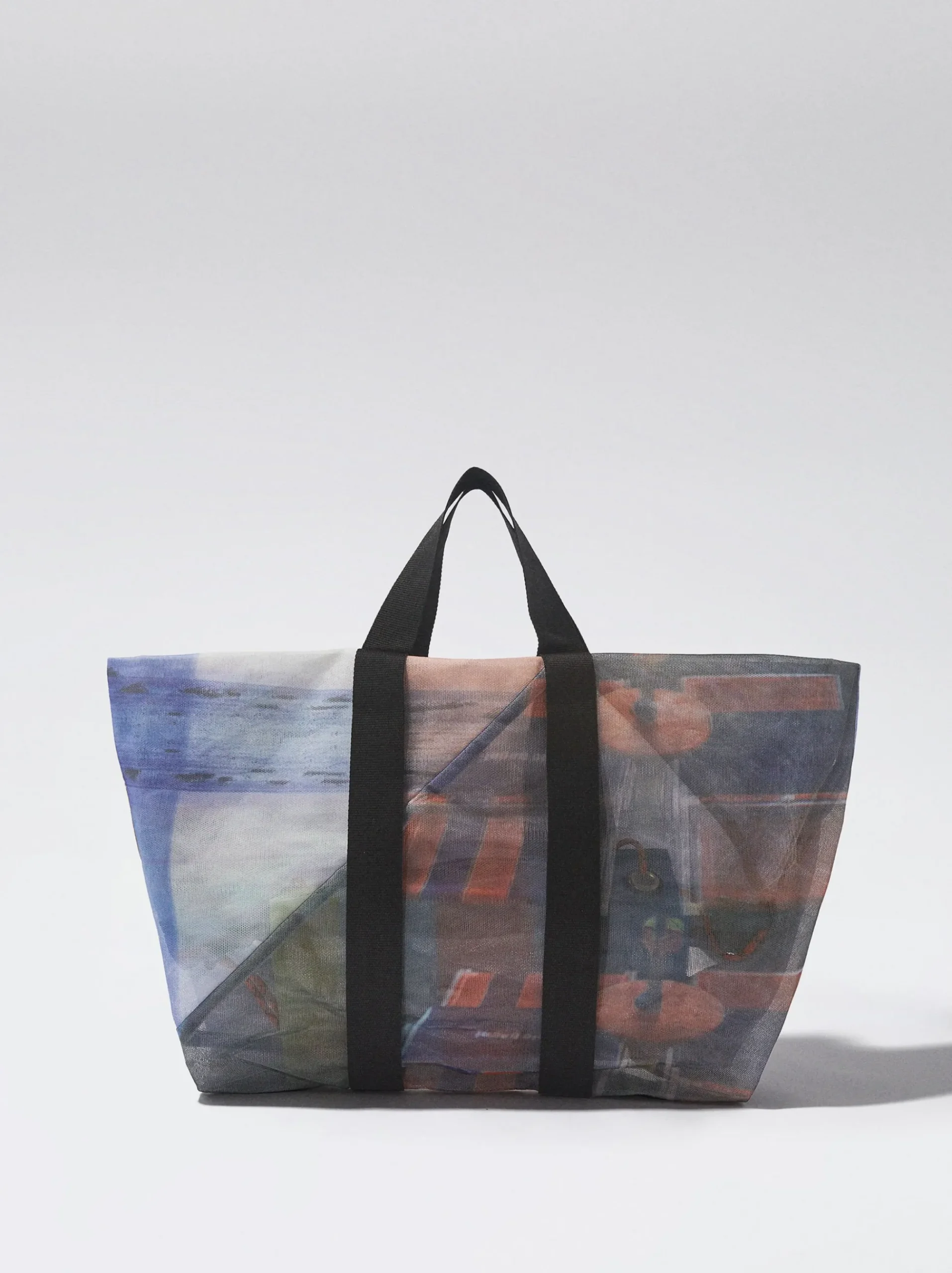 Mesh Fabric Tote Bag|Parfois Discount