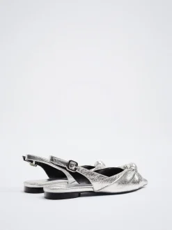 Metallic Slingback Ballerinas|Parfois New