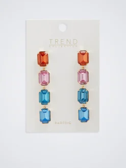 Multicoloured Crystal Earrings|Parfois Fashion