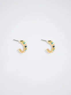Multicoloured Enamel Hoop Earrings|Parfois Cheap