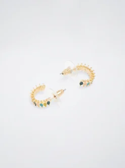 Multicoloured Enamel Hoop Earrings|Parfois Cheap