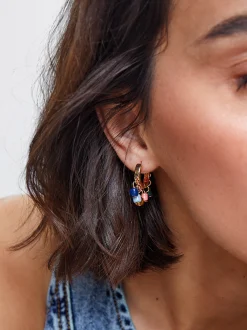 Multicoloured Hoop Earrings|Parfois Flash Sale