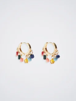Multicoloured Hoop Earrings|Parfois Flash Sale
