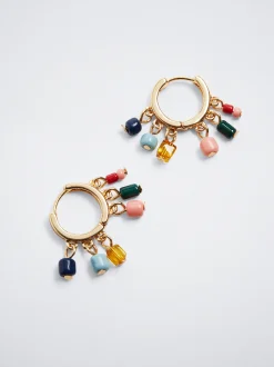 Multicoloured Hoop Earrings|Parfois Flash Sale