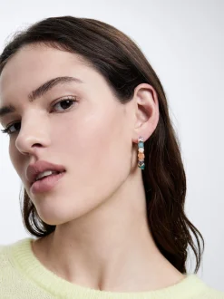 Multicoloured Hoop Earrings|Parfois Hot