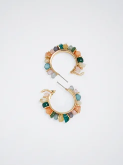 Multicoloured Hoop Earrings|Parfois Hot