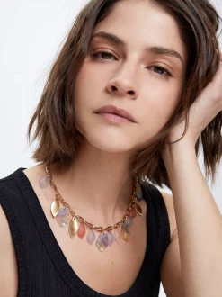 Multicoloured Necklace With Resin|Parfois Fashion