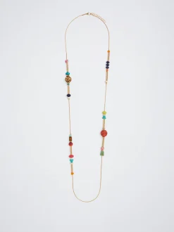 Multicoloured Necklace With Resin|Parfois Cheap