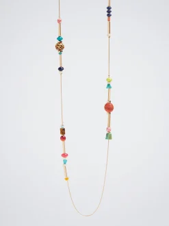 Multicoloured Necklace With Resin|Parfois Cheap