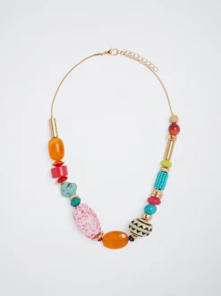 Multicoloured Necklace With Resin|Parfois Fashion