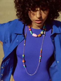 Multicoloured Necklace With Resin|Parfois Fashion