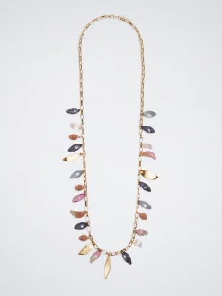 Multicoloured Necklace With Resin|Parfois Outlet