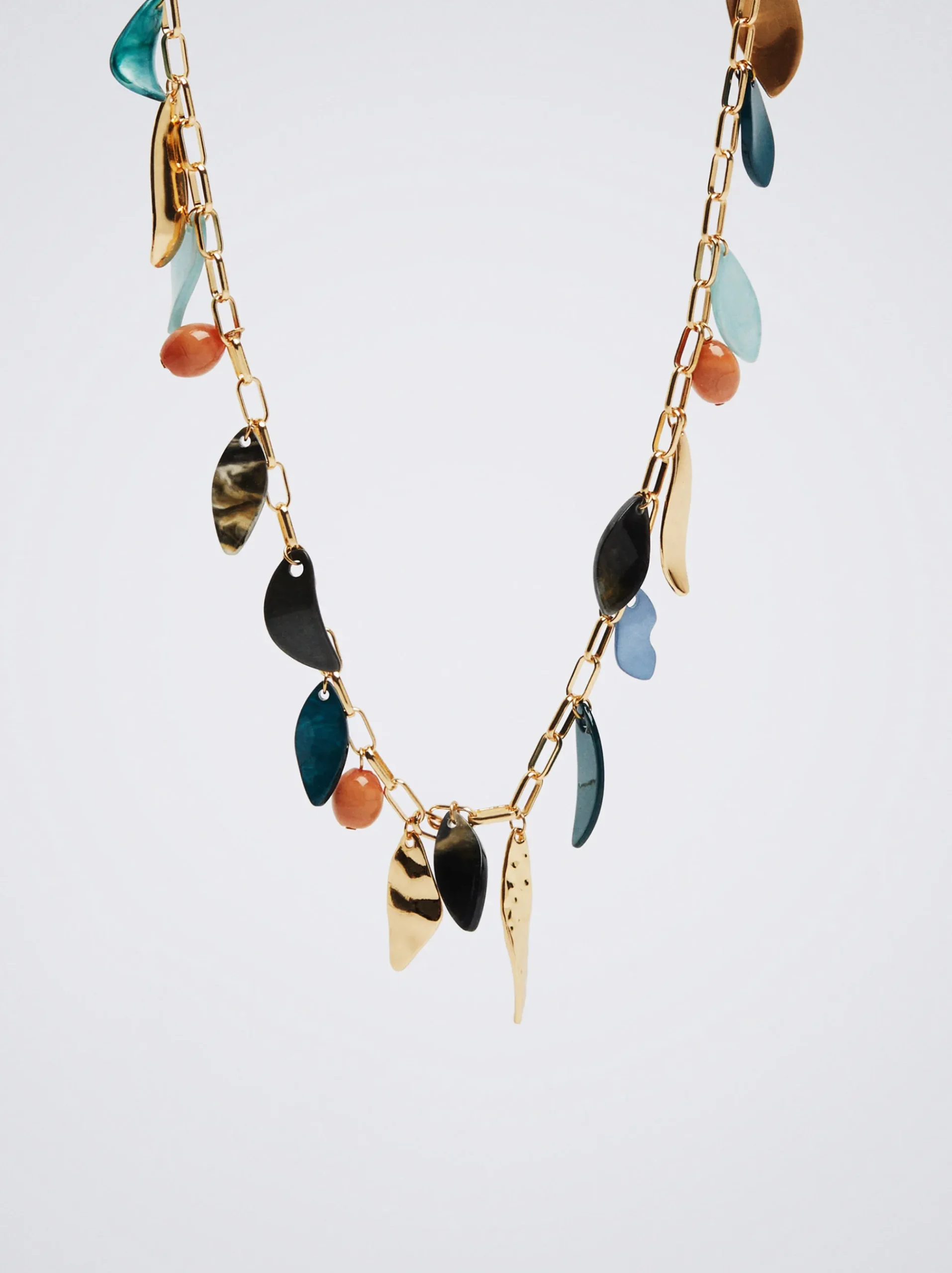 Multicoloured Necklace With Resin|Parfois Best Sale