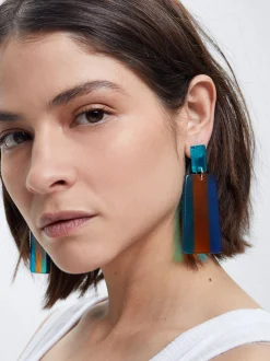 Multicoloured Resin Earrings|Parfois Cheap