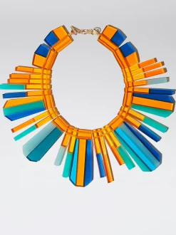 Multicoloured Resin Necklace|Parfois Cheap