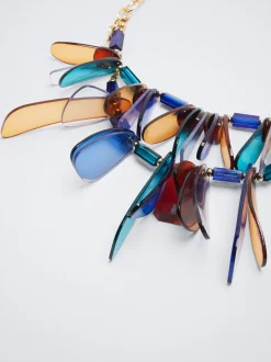 Multicoloured Resin Necklace|Parfois Sale