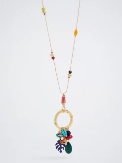 Necklace With Charms And Resin|Parfois Store