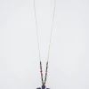 Necklace With Flower And Semiprecious Stone|Parfois Outlet
