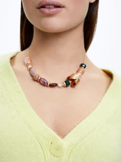 Necklace With Flower And Stone|Parfois Shop