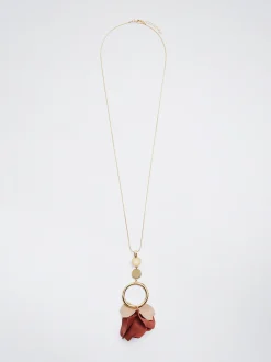 Necklace With Flower And Enamel|Parfois Shop