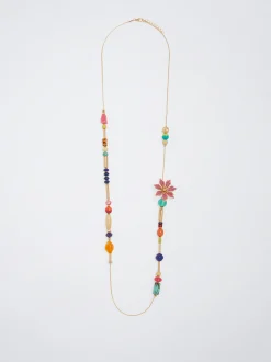 Necklace With Flower And Stone|Parfois Clearance