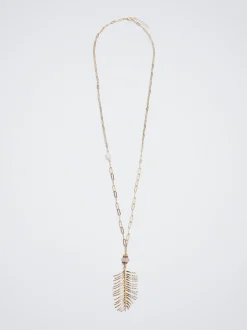 Necklace With Leaf And Pearl|Parfois Clearance