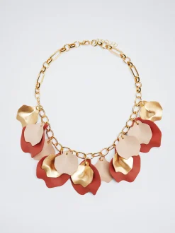Necklace With Leaves And Enamel|Parfois Discount