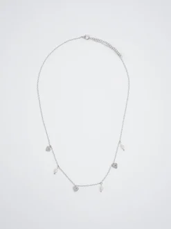 Necklace With Pearl And Hearts|Parfois Best Sale