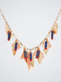 Necklace With Stone And Freshwater Pearl|Parfois Outlet