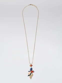 Necklace With Stone And Freshwater Pearl|Parfois New