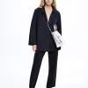 Neoprene-Effect Blazer Coat|Parfois Cheap